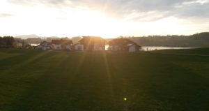 Sonnenuntergang Balkon Ferienwohnung Betz